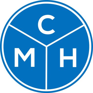 CMH harf logosu tasarımı. CMH monogram harflerin baş harfleri logo kavramı. Beyaz arkaplanda CMH harf tasarımı.
