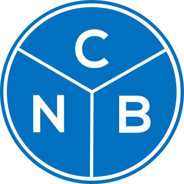CNB mektup logosu tasarımı. CNB başharflerinin baş harfleri logo konsepti. Beyaz arkaplanda CNB harf tasarımı.