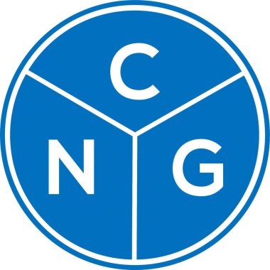 CNG mektup logosu tasarımı. CNG başharflerinin baş harfleri logo konsepti. Beyaz arkaplanda CNG harf tasarımı.
