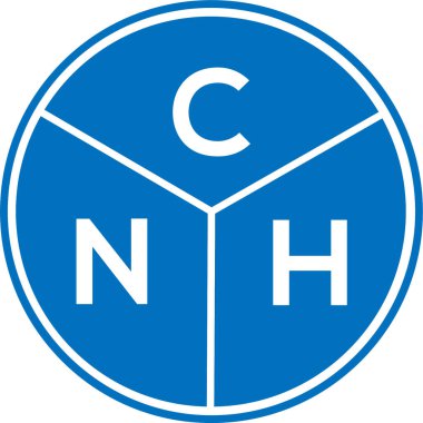 CNH mektup logosu tasarımı. CNH monogram harflerin baş harfleri logo kavramı. Beyaz arkaplanda CNH harf tasarımı.