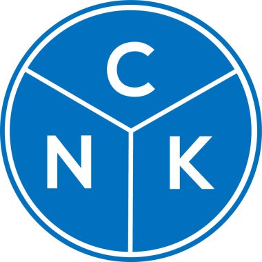 CNK mektup logosu tasarımı. CNK monogram harflerin baş harfleri logo kavramı. Beyaz arkaplanda CNK harf tasarımı.