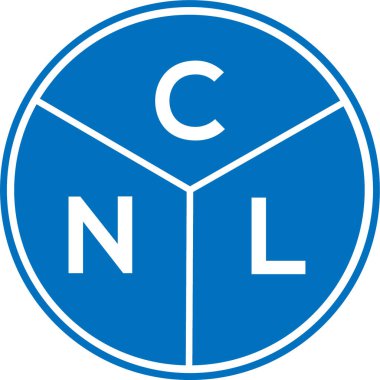 CNL mektup logosu tasarımı. CNL başharflerinin baş harfleri logo konsepti. Beyaz arkaplanda CNL harf tasarımı.