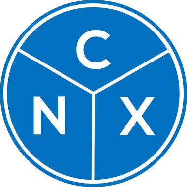 CNX mektup logosu tasarımı. CNX monogram harflerin baş harflerinin logosu. Beyaz arkaplanda CNX harf tasarımı.
