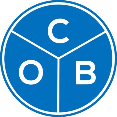 Başçavuş logo tasarımı. Başçavuşun baş harfleri logo konsepti. Beyaz arkaplanda COB harf tasarımı.