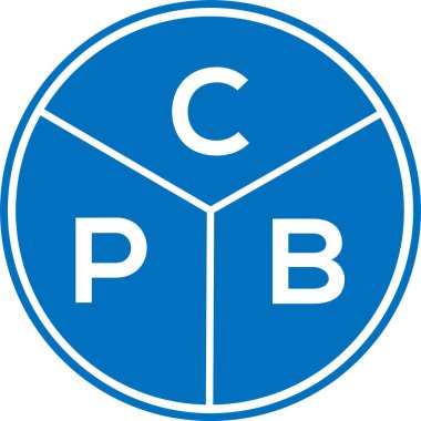 CPB harfi logo tasarımı. CPB monogram harflerin baş harfleri logo kavramı. Beyaz arkaplanda CPB harf tasarımı.