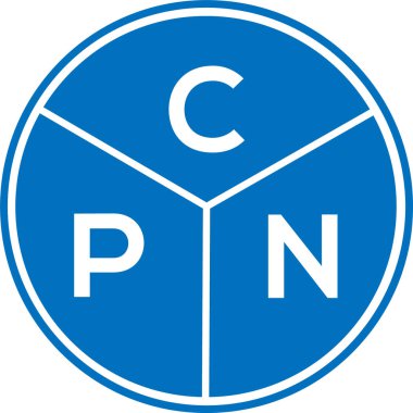 CPN harf logosu tasarımı. CPN monogram harflerin baş harfleri logo kavramı. Beyaz arkaplanda CPN harf tasarımı.