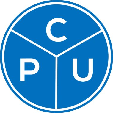 İşlemci harf logosu tasarımı. İşlemci monogram harflerin baş harfleri logo kavramı. Beyaz arkaplanda İşlemci harfi tasarımı.