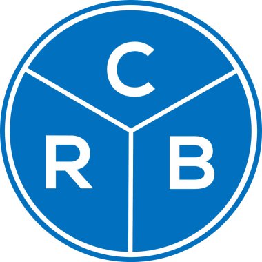 CRB harfli logo tasarımı. CRB monogram harflerin baş harfleri logo kavramı. Beyaz arkaplanda CRB harf tasarımı.