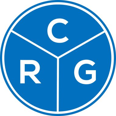 CRG harf logosu tasarımı. CRG monogram harflerin baş harfleri logo kavramı. Beyaz arkaplanda CRG harf tasarımı.