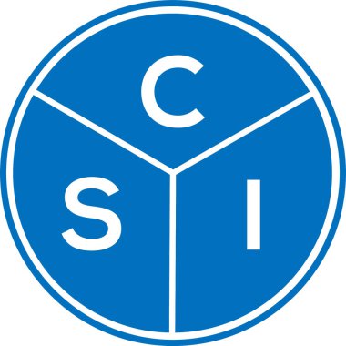 CSI harf logosu tasarımı. CSI başharflerinin baş harfleri logo konsepti. Beyaz arkaplanda CSI harf tasarımı.