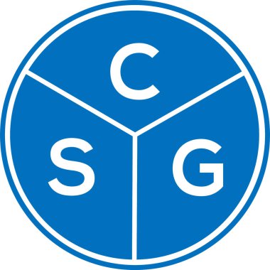 CSG harf logosu tasarımı. CSG monogram harflerin baş harfleri logo kavramı. Beyaz arkaplanda CSG harf tasarımı.