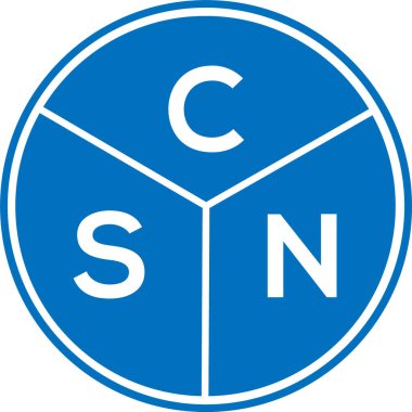 CSN harf logosu tasarımı. CSN monogram harflerin baş harfleri logo kavramı. Beyaz arkaplanda CSN harf tasarımı.