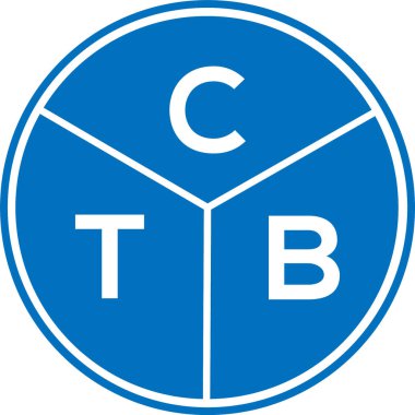 CTB harfli logo tasarımı. CTB başharflerinin baş harfleri logo konsepti. Beyaz arkaplanda CTB harf tasarımı.
