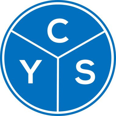 CYS harfi logo tasarımı. CYS başharflerinin baş harfleri logo konsepti. Beyaz arkaplanda CYS harf tasarımı.