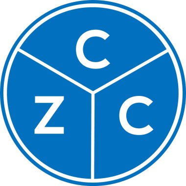 CZC harf logosu tasarımı. CZC monogram harflerin baş harfleri logo kavramı. Beyaz arkaplanda CZC harf tasarımı.