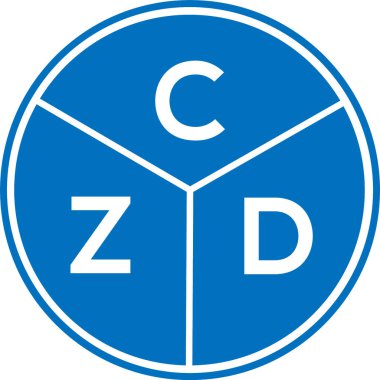 CZD harf logosu tasarımı. CZD monogram harflerin baş harfleri logo kavramı. Beyaz arkaplanda CZD harf tasarımı.