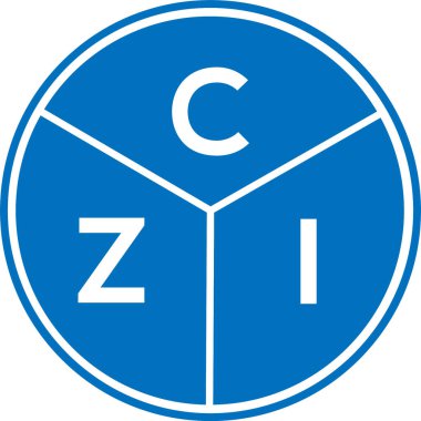 CZI harf logosu tasarımı. CZI monogram harflerin baş harfleri logo kavramı. Beyaz arkaplanda CZI harf tasarımı.