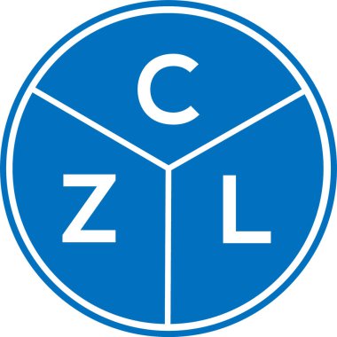 CZL harf logosu tasarımı. CZL monogram harflerin baş harfleri logo kavramı. Beyaz arkaplanda CZL harf tasarımı.