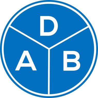DAB harf logosu tasarımı. DAB başharflerinin baş harfleri logo konsepti. Beyaz arka planda DAB harfi tasarımı. DAB harfi logo tasarımı. DAB başharflerinin baş harfleri logo konsepti. Beyaz arkaplanda DAB harf tasarımı.