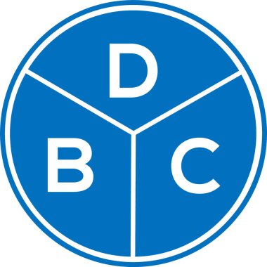 DBC mektup logosu tasarımı. DBC baş harfleri logo konsepti. Beyaz arkaplanda DBC harf tasarımı.