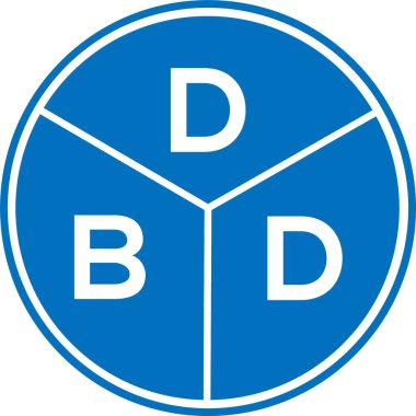 DBD mektup logosu tasarımı. DBD monogram harflerin baş harfleri logo kavramı. Beyaz arkaplanda DBD harf tasarımı.