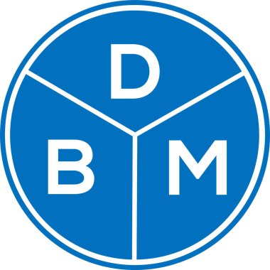 DBM mektup logosu tasarımı. DBM monogram harflerin baş harfleri logo kavramı. Beyaz arkaplanda DBM harf tasarımı.