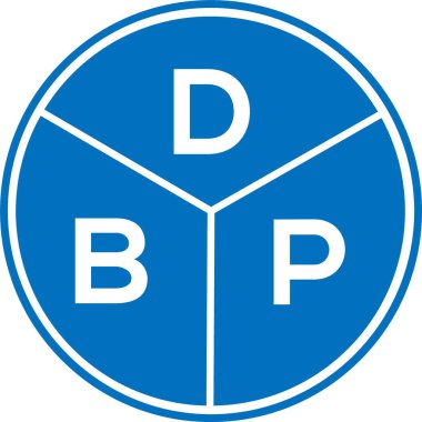 DBP mektup logosu tasarımı. DBP monogram harflerin baş harfleri logo kavramı. Beyaz arkaplanda DBP harf tasarımı.