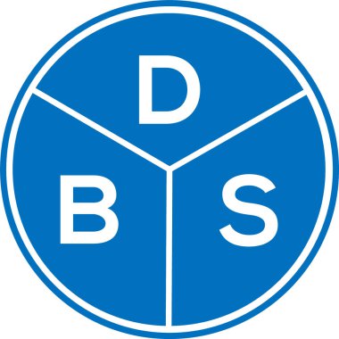 DBS mektup logosu tasarımı. DBS baş harfleri logo konsepti. Beyaz arkaplanda DBS harf tasarımı.