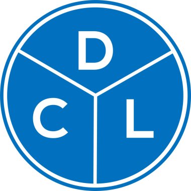 DCL harf logosu tasarımı. DCL monogram harflerin baş harfleri logo kavramı. Beyaz arkaplanda DCL harf tasarımı.