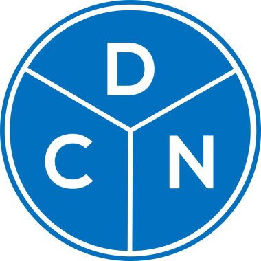 DCN harf logosu tasarımı. DCN monogram harflerin baş harfleri logo kavramı. Beyaz arkaplanda DCN harf tasarımı.