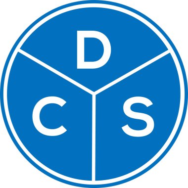 DCS harf logosu tasarımı. DCS monogram harflerin baş harfleri logo kavramı. Beyaz arkaplanda DCS harf tasarımı.
