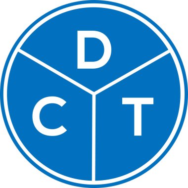 DCT mektup logosu tasarımı. DCT baş harfleri logo konsepti. Beyaz arkaplanda DCT harf tasarımı.