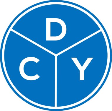 DCY mektup logosu tasarımı. DCY monogram harflerin baş harfleri logo kavramı. Beyaz arkaplanda DCY harf tasarımı.