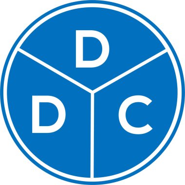 DDC mektup logosu tasarımı. DDC başharflerinin baş harfleri logo konsepti. Beyaz arkaplanda DDC harf tasarımı.