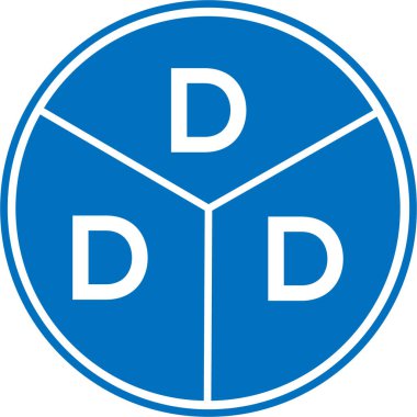 DDD harf logosu tasarımı. DDD monogram harflerin baş harflerinin logosu. Beyaz arkaplanda DDD harf tasarımı.