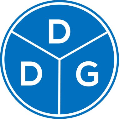 DDG mektup logosu tasarımı. DDG monogram harflerin baş harfleri logo kavramı. Beyaz arkaplanda DDG harf tasarımı.