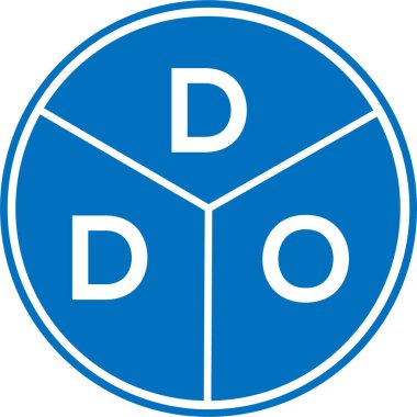 DDO mektup logosu tasarımı. DDO başharflerinin baş harfleri logo konsepti. Beyaz arkaplanda DDO harf tasarımı.