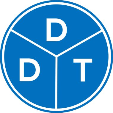 DDT mektup logosu tasarımı. DDT monogram harflerin baş harfleri logo kavramı. Beyaz arkaplanda DDT harf tasarımı.