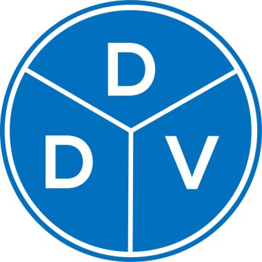 DDV harf logosu tasarımı. DDV monogram harflerin baş harfleri logo kavramı. Beyaz arkaplanda DDV harf tasarımı.