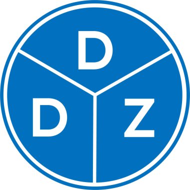 DDZ harf logosu tasarımı. DDZ monogram harflerin baş harfleri logo kavramı. Beyaz arkaplanda DDZ harf tasarımı.