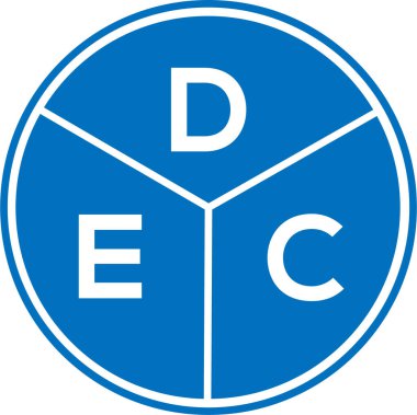DEC harf logosu tasarımı. DEC baş harfleri logo konsepti. Beyaz arka planda DEC harfi tasarımı. DEC harfi logo tasarımı. DEC baş harfleri logo konsepti. Beyaz arkaplanda DEC harf tasarımı.