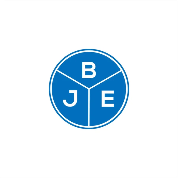 Bje Buchstabe Logo Design Bje Monogramm Initialen Buchstaben Logo Konzept — Stockvektor