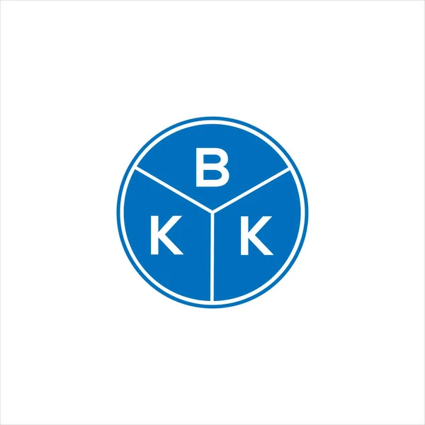 Bkkの手紙のロゴデザイン Bkkモノグラムイニシャルレターロゴコンセプト 黒の背景にBkkの手紙のデザイン — ストックベクタ