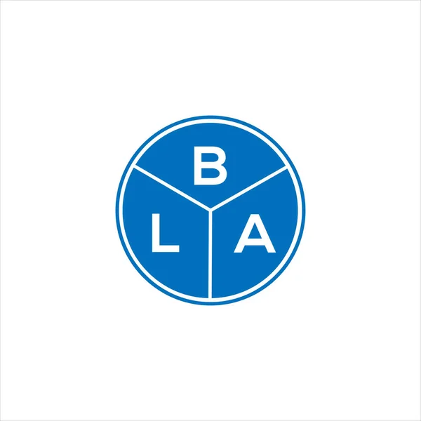 Bla Brev Logotyp Design Bla Monogram Initialer Brev Logotyp Koncept — Stock vektor