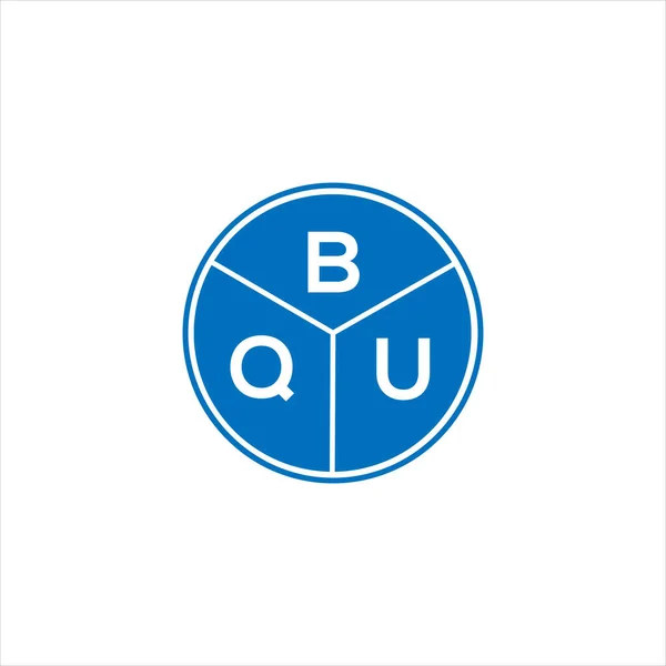 Bquレターロゴデザイン Bquモノグラムイニシャルレターロゴコンセプト Bqu文字の黒の背景にデザイン — ストックベクタ