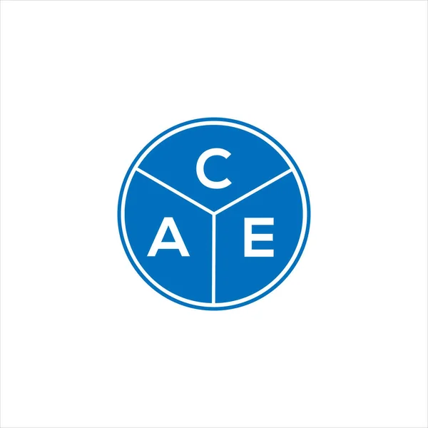 Cae字母标识设计 Cae单字首字母首字母标识概念 黑色背景的Cae字母设计 — 图库矢量图片