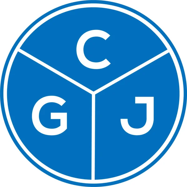 Cgj Lettre Logo Design Cgj Monogramme Initiales Lettre Logo Concept — Image vectorielle
