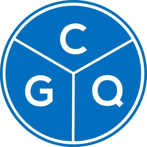 Дизайн Логотипа Cgq Концепция Логотипа Инициалами Cgq Дизайн Букв Cgq — стоковый вектор