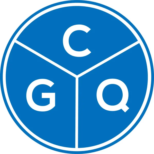 CGQ harf logosu tasarımı. CGQ monogram harflerin baş harfleri logo kavramı. Beyaz arkaplanda CGQ harf tasarımı.