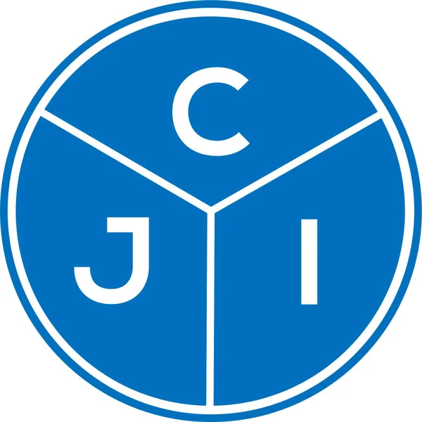 Cji 디자인 Cji 모노그램 Cji 디자인 — 스톡 벡터